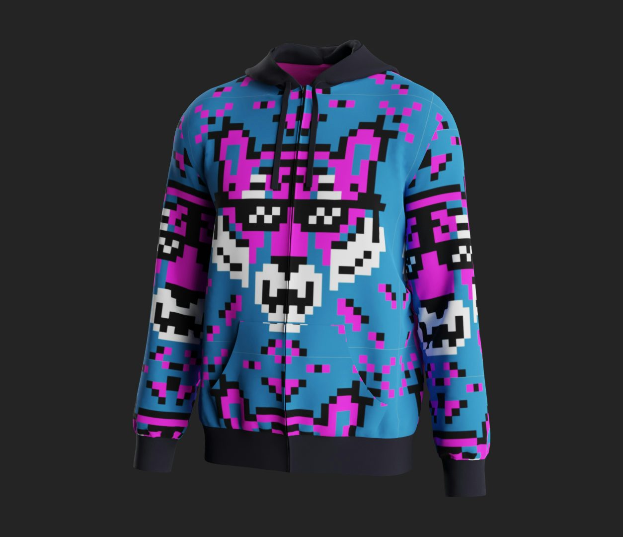 The Cool Cat hoodie in the Blitwear collection by Core3D