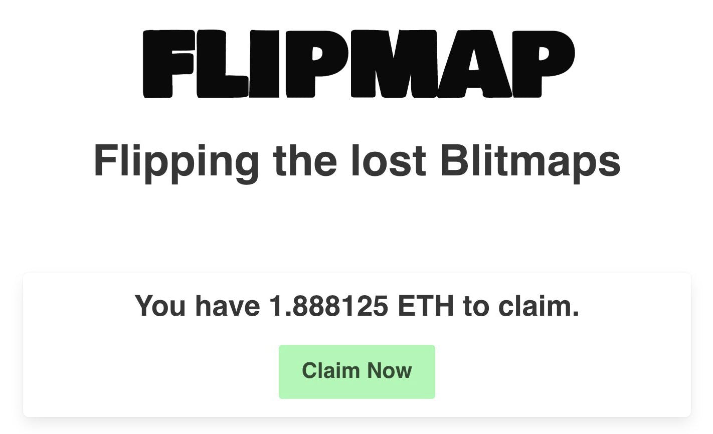 Even though CC0 allows the use of the original Blitmap project commercially without any fees, the Flipmap team chose to build in a royalty system into their contract to automatically payout original Blitmap artists.
